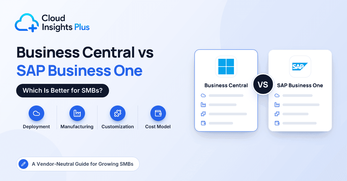 Dynamics 365 Business Central vs SAP Business One – Which Is Better for SMBs?