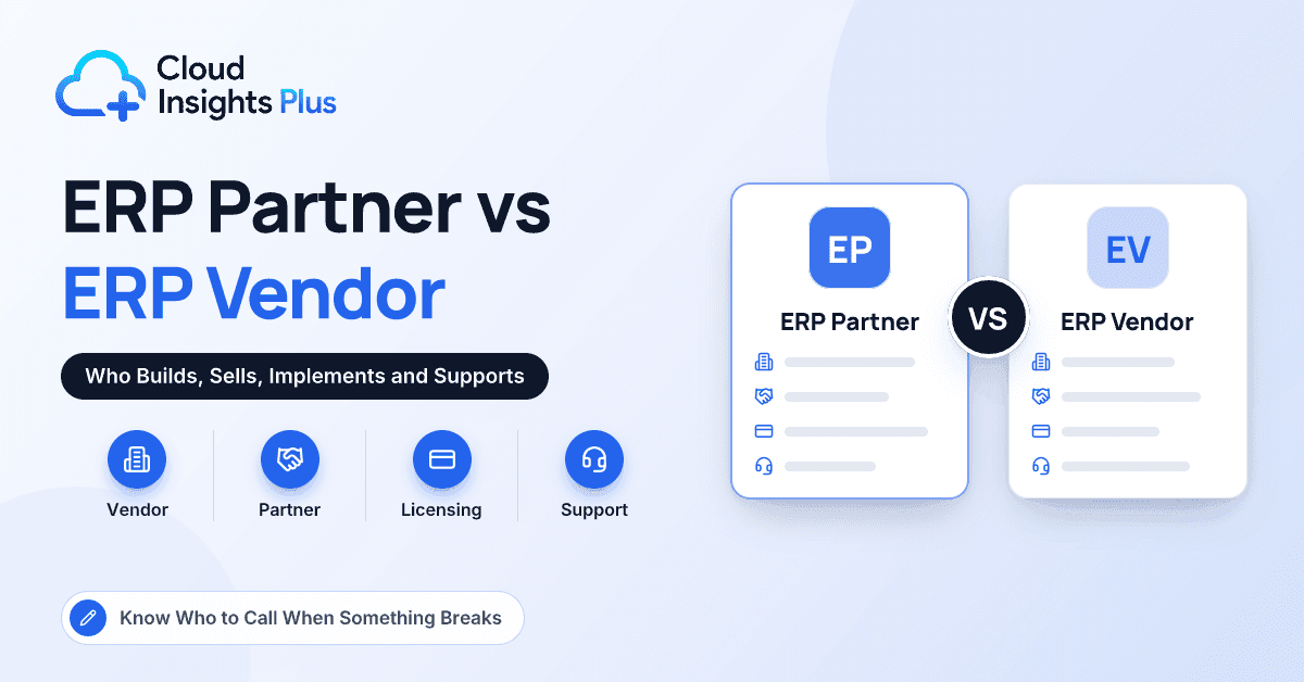 ERP Partner vs ERP Vendor – What’s the Difference?