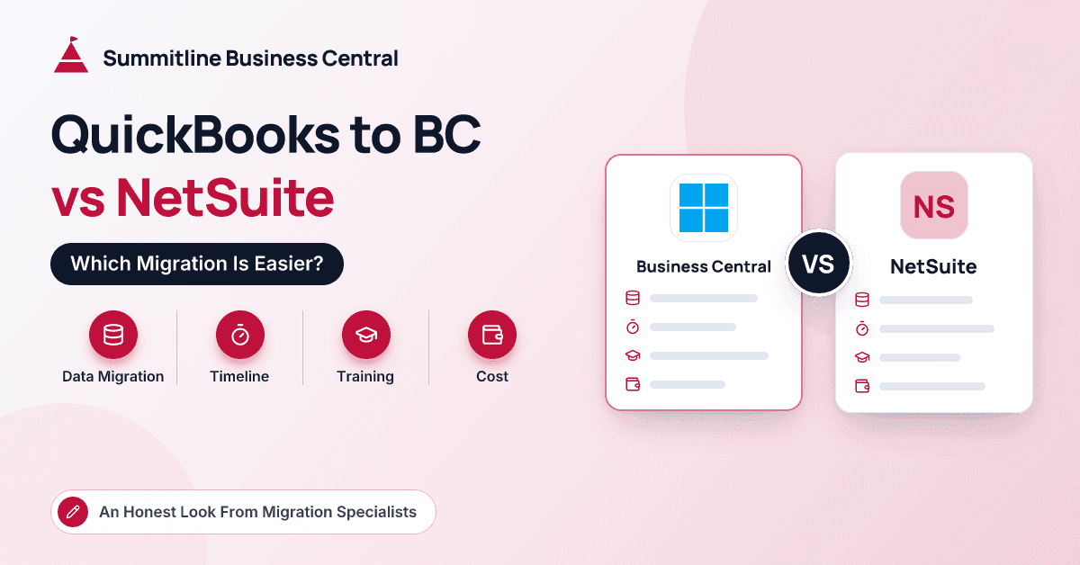 Migrating from QuickBooks to Business Central vs NetSuite – Which Is Easier?