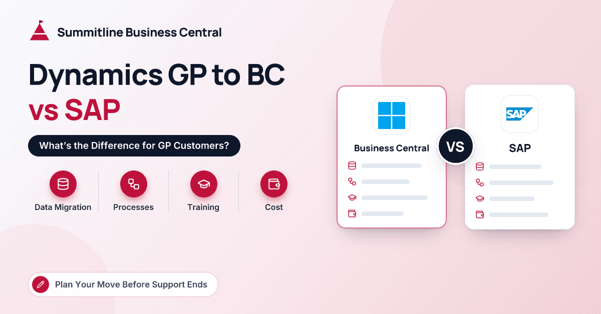 Migrating from Dynamics GP to BC vs SAP – What’s the Difference?