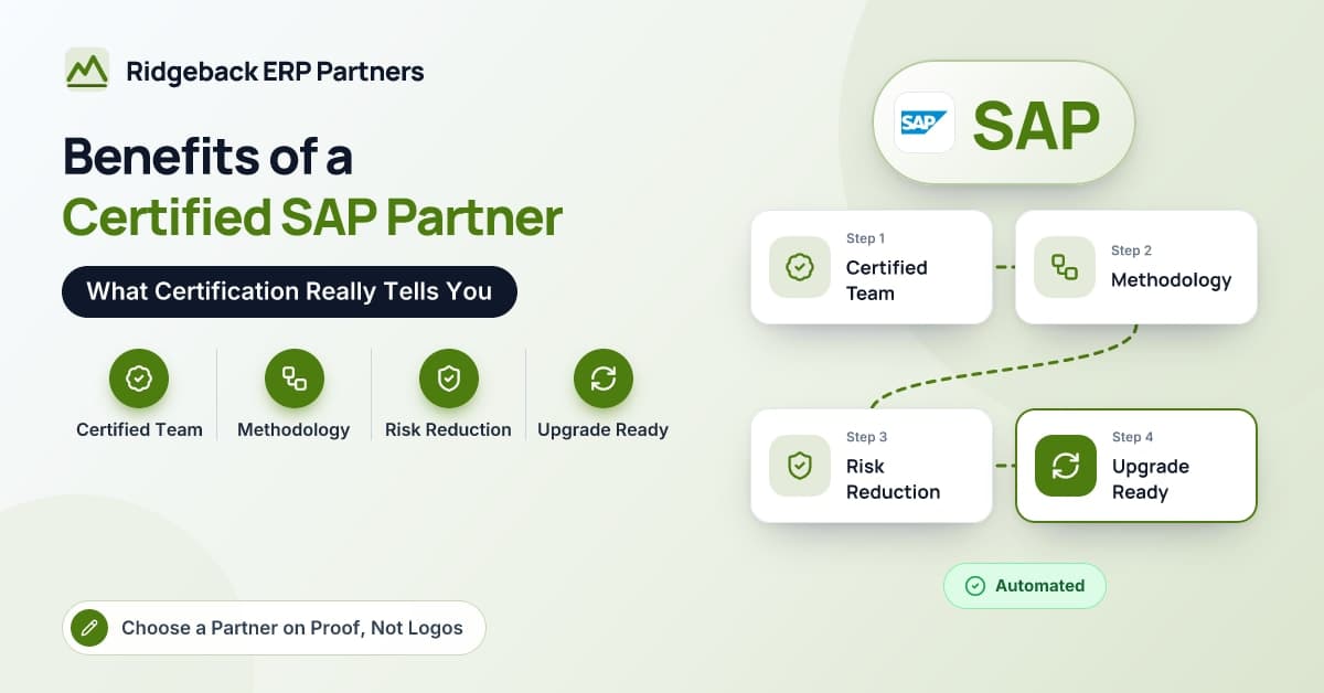 Top Benefits of Working with a Certified SAP Partner