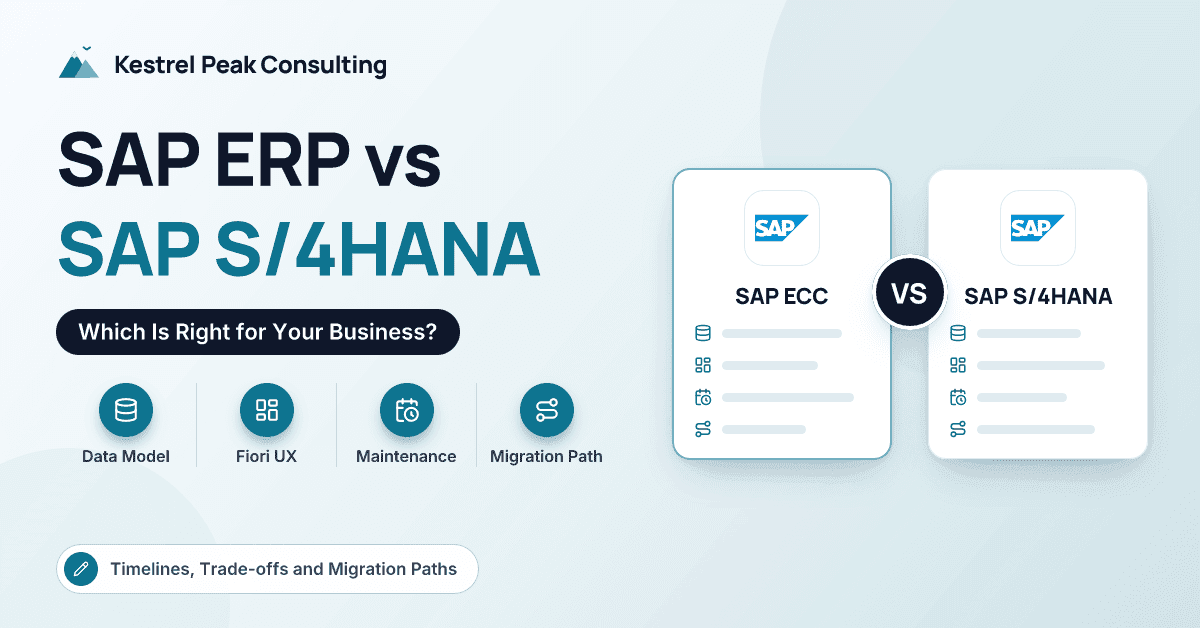 SAP ERP vs SAP S/4HANA – Which Is Right for Your Business?