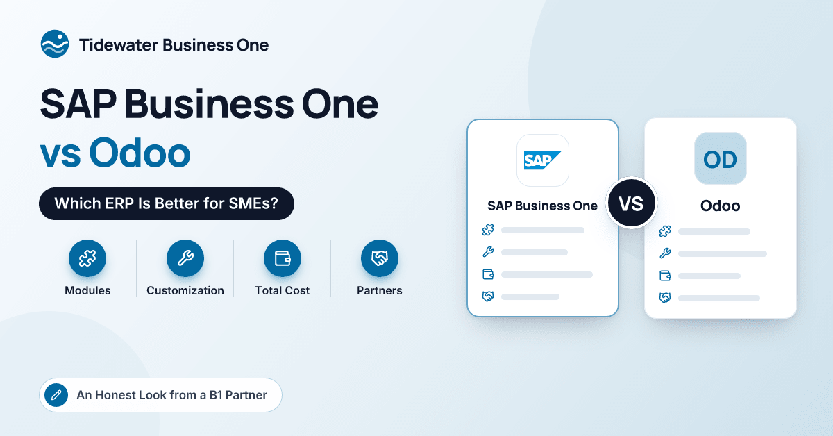 SAP Business One vs Odoo – Which ERP Is Better for SMEs?
