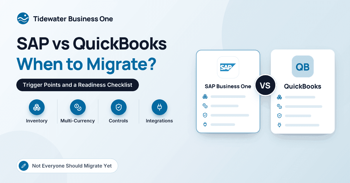 SAP vs QuickBooks – When Should Companies Migrate?