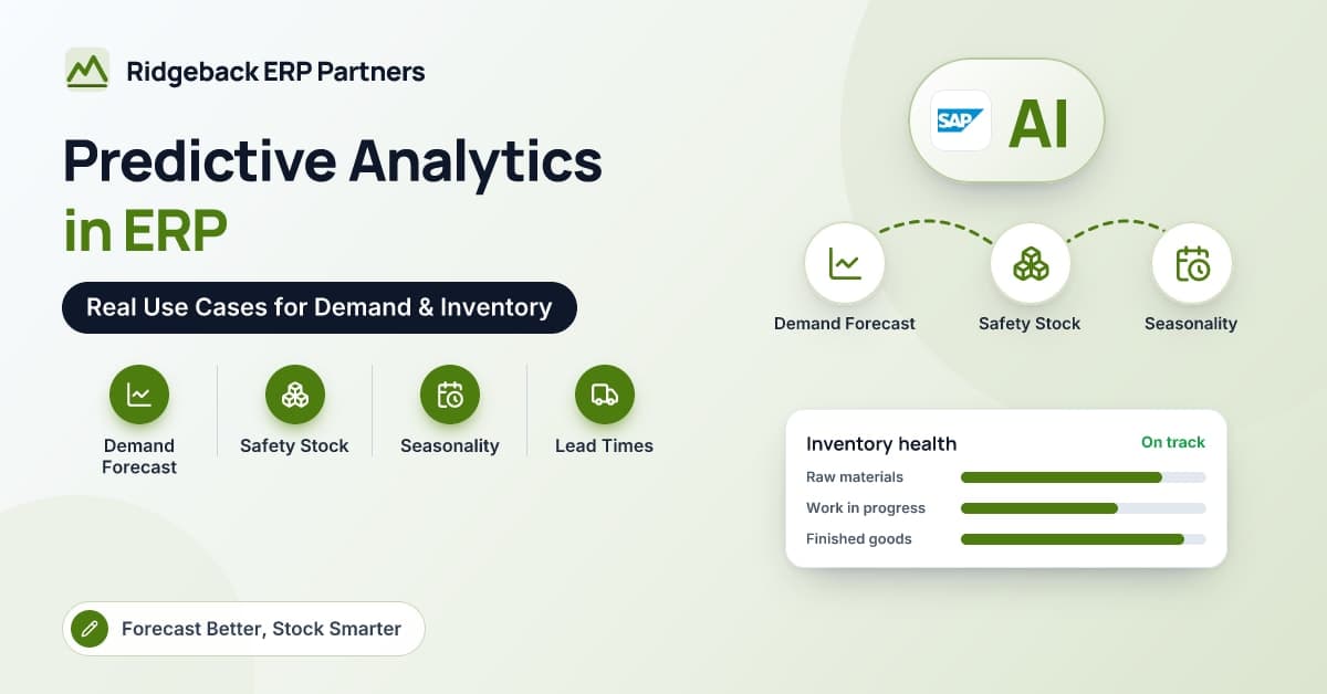 Predictive Analytics in ERP: Real Use Cases for Demand & Inventory Forecasting